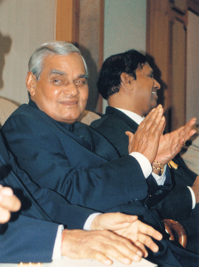 Atal Bihari Vajpayee, Prime Minister of India.