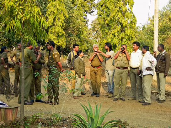 A Forest Department training programme in session. WLCDC works closely with the Forest Department to monitor tigers, mitigate man-animal conflict and manage unruly tourism.
